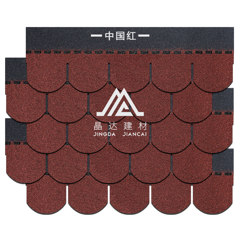 魚鱗中國紅瀝青瓦